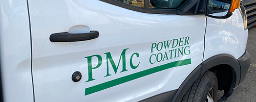 PMc Powder coating van door